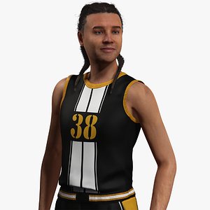 Athlete Realistic Basketball Player Male Character