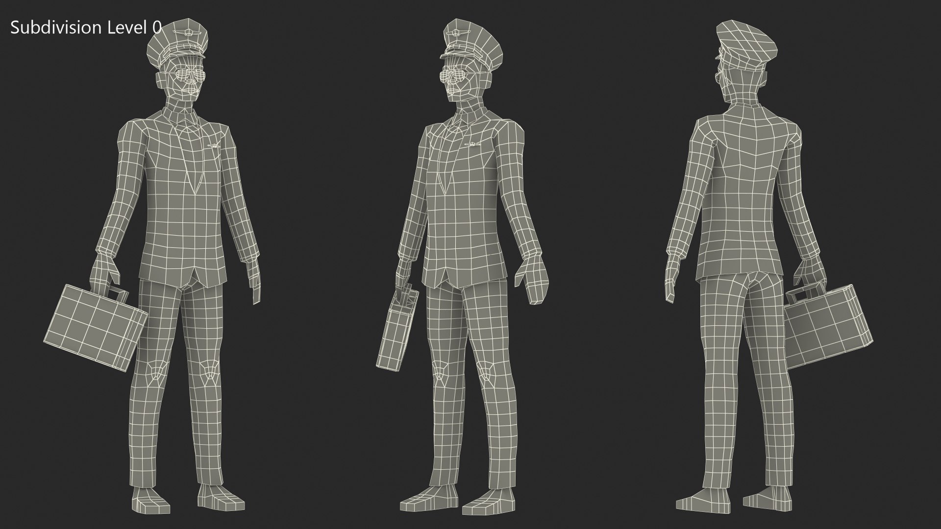 3D Low Poly Pilot https://p.turbosquid.com/ts-thumb/AI/NwDfL5/za/lowpolypilotvray3dmodel012/jpg/1706283901/1920x1080/fit_q87/334e247a878f3de15162fa7016c7b90e67f0e1cd/lowpolypilotvray3dmodel012.jpg