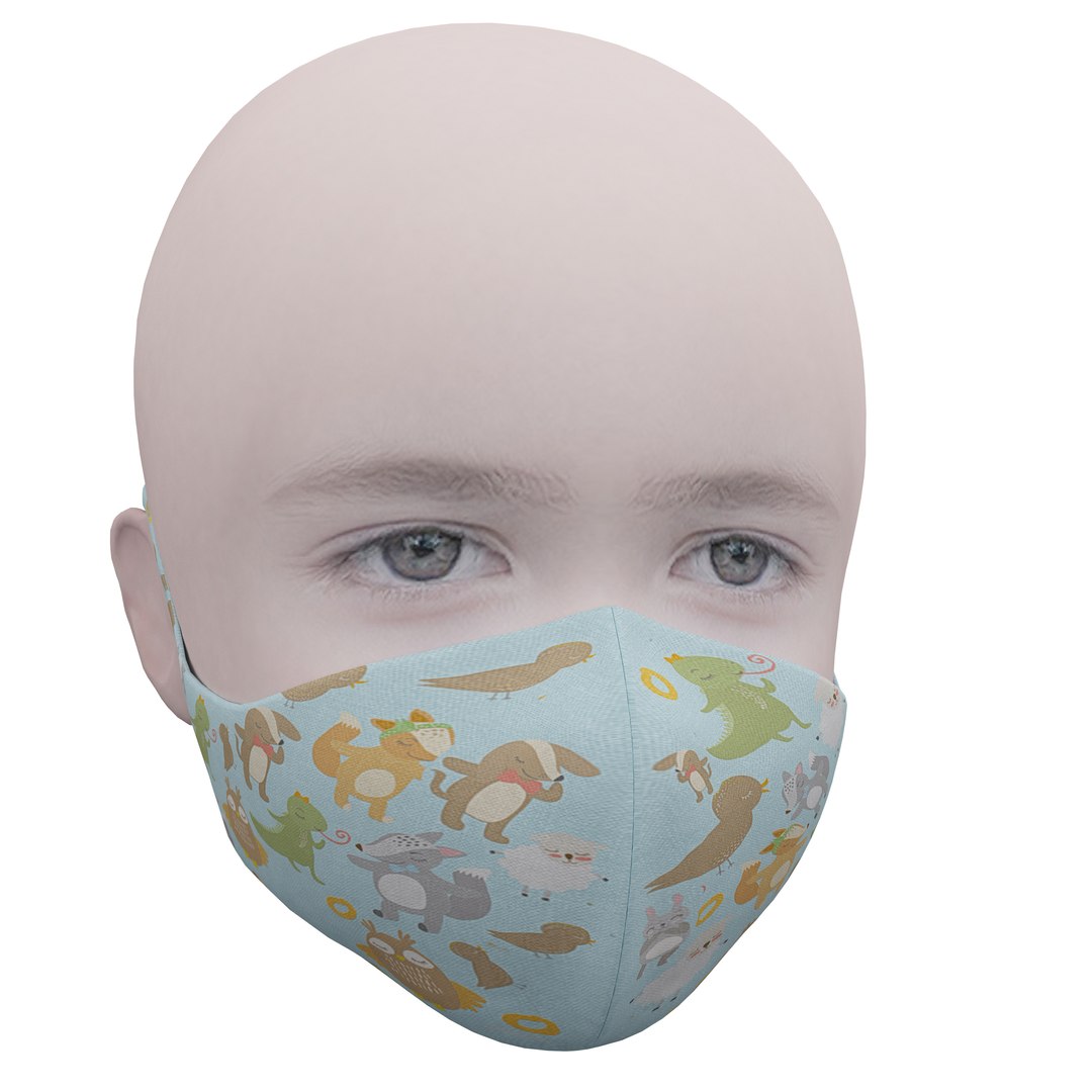 3D Medical Mask Kids - TurboSquid 1558371