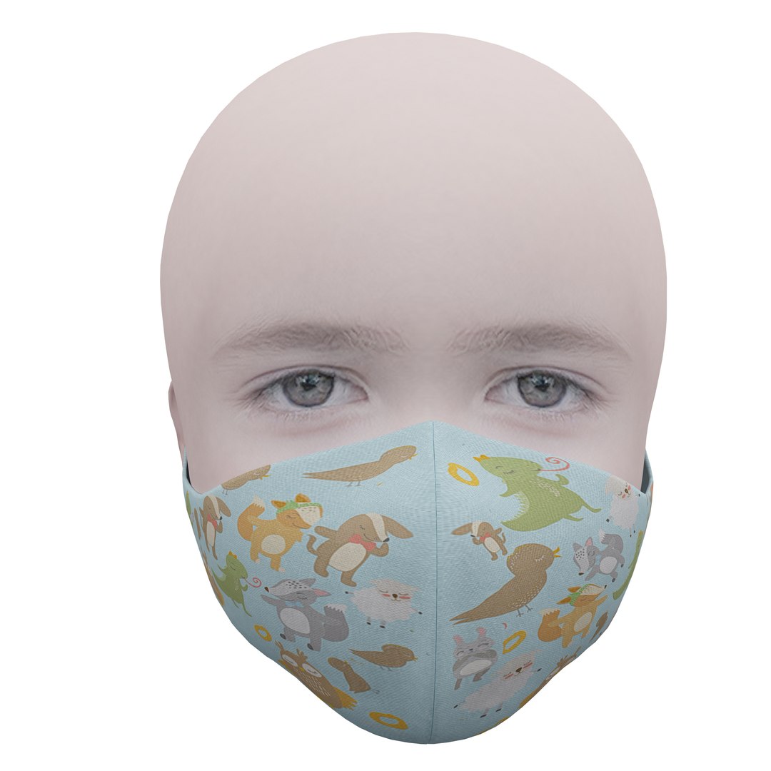 3D Medical Mask Kids - TurboSquid 1558371