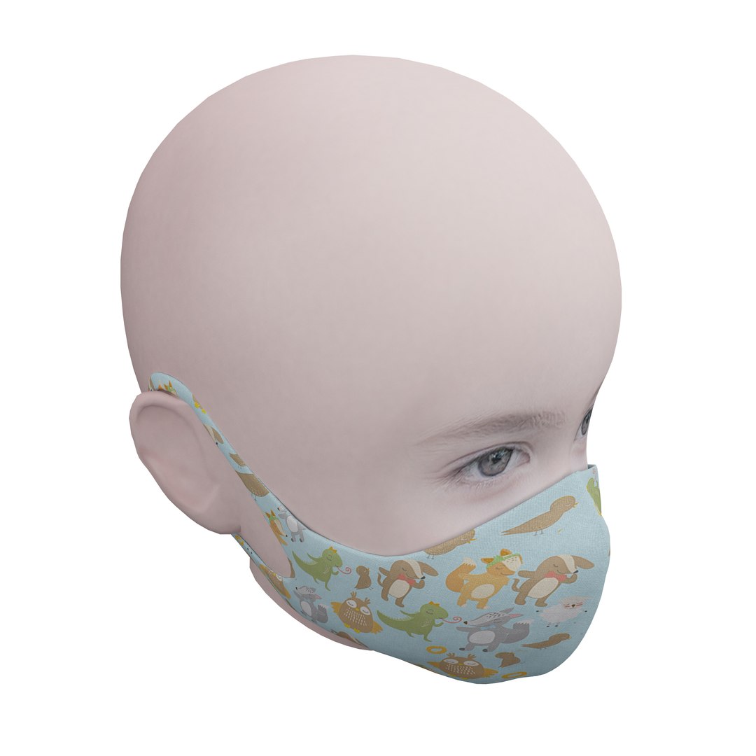 3D Medical Mask Kids - TurboSquid 1558371