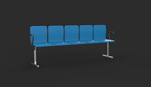 Waiting chair 07 3D model 3D