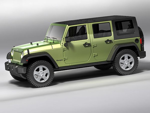 3d 3ds wrangler unlimited jeep