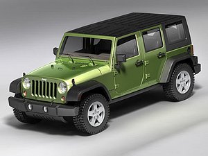 3d 3ds wrangler unlimited jeep