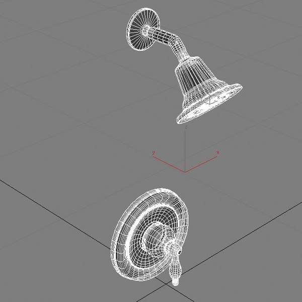 3d model shower