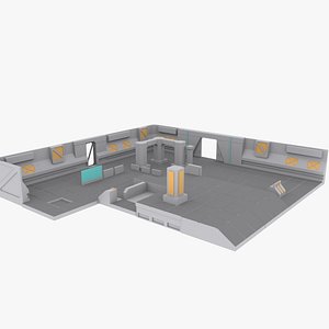 Human Sci-Fi Tiles Package 3D model