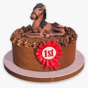 Horse Rider Winner Cake 3D