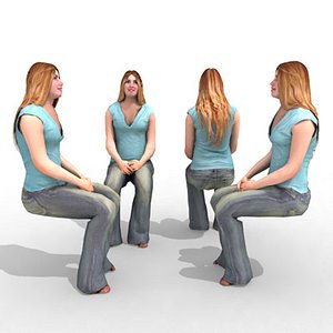 3d Model - Casual Female #3a