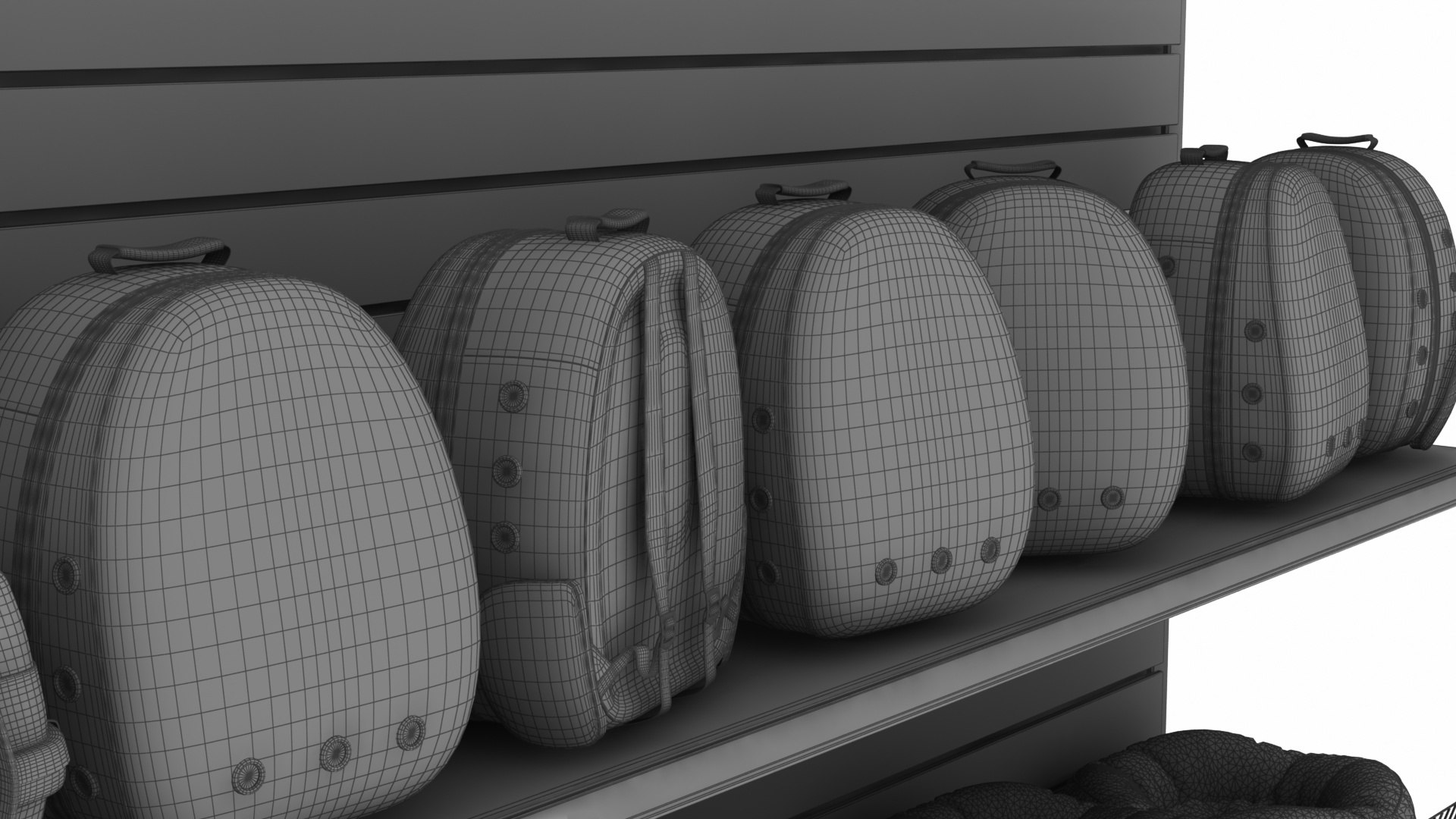 Pet Shop Pet Carrier Bag And Beds Collection 3D TurboSquid 1792882