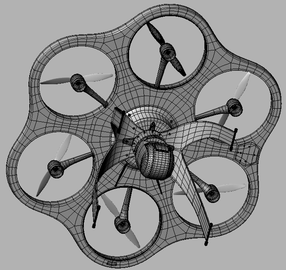 Drone Remote Surveillance 3d Model Circuit Diagram