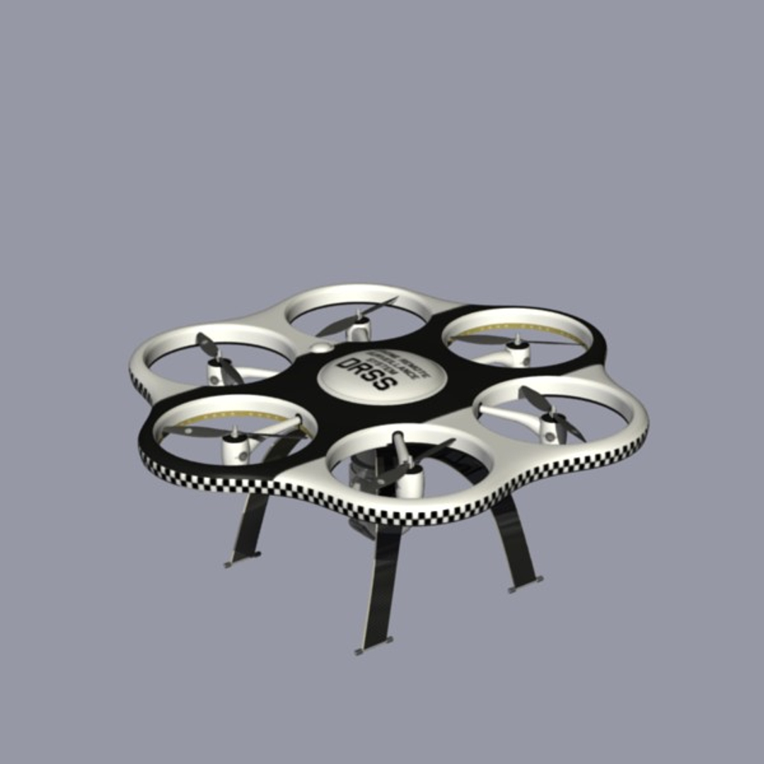 Drone Remote Surveillance 3d Model Circuit Diagram
