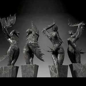 Black Swans statue