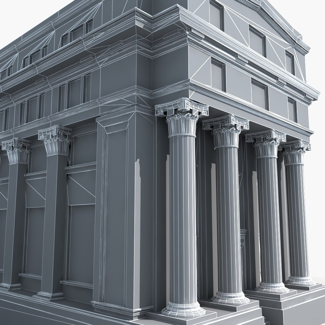 Old Building Model - TurboSquid 1318902