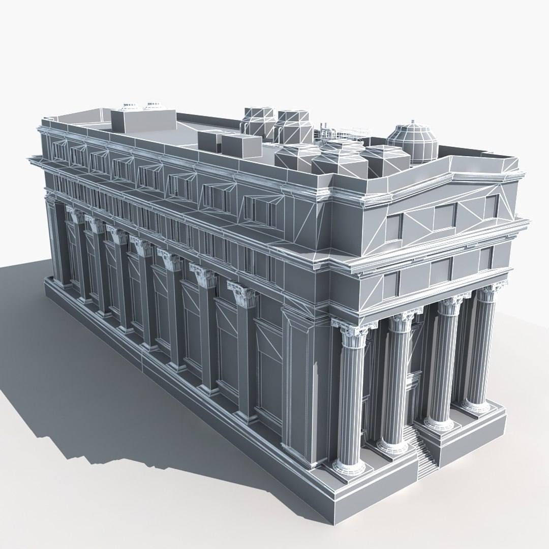 Old Building Model - TurboSquid 1318902