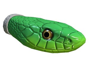 3D model snake head