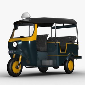Tuk tuk Lowpoly