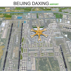 Beijing Daxing Airport 3D model
