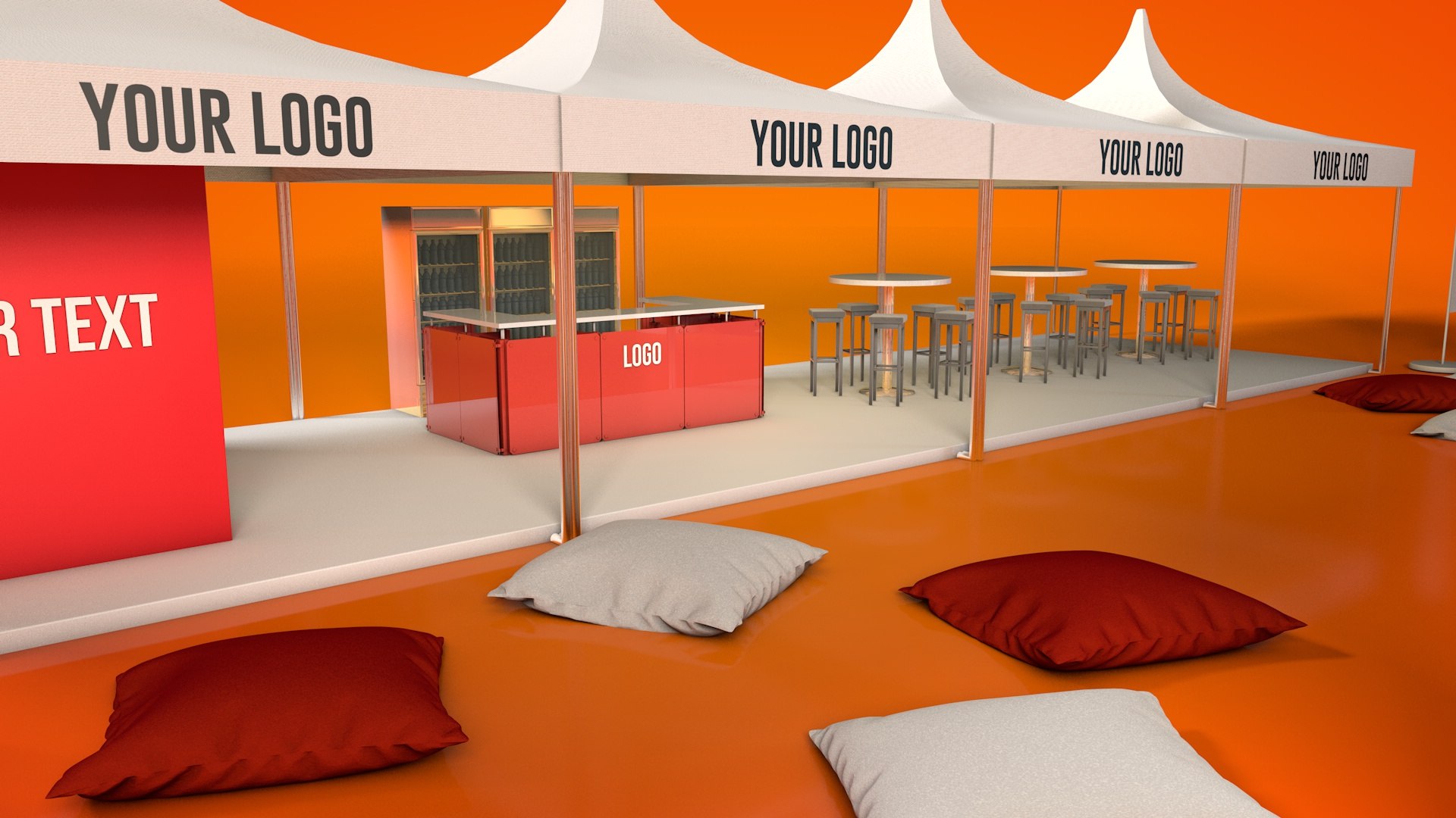 Outdoor Event Tent Stand 3D Model TurboSquid 1280001