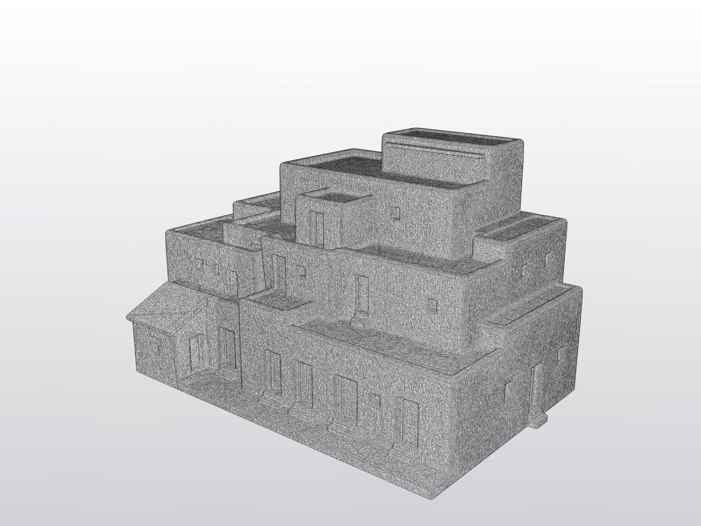 3D Terraced Adobe Pueblo Building - PBR  Game-Ready LOD model https://p.turbosquid.com/ts-thumb/AI/lG9wpC/6p/preview06wireframe/png/1790972588/1920x1080/fit_q87/d2467f771da6301b2be165b9a5a23a04c5d04b0c/preview06wireframe.jpg