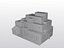 Terraced Adobe Pueblo Building - PBR  Game-Ready LOD