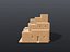 Terraced Adobe Pueblo Building - PBR  Game-Ready LOD
