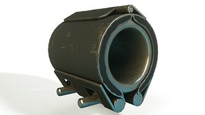 metal clamp pipe holder 3D