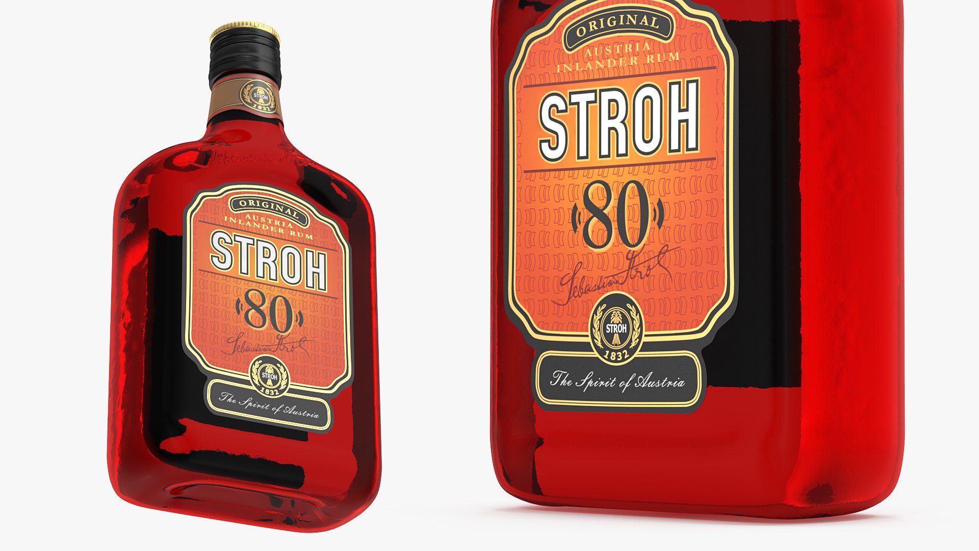Stroh 80 Rum Bottle 3D Model - TurboSquid 1649345