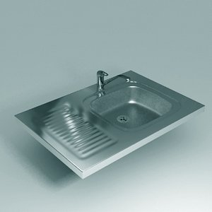 3d model kitchen sink