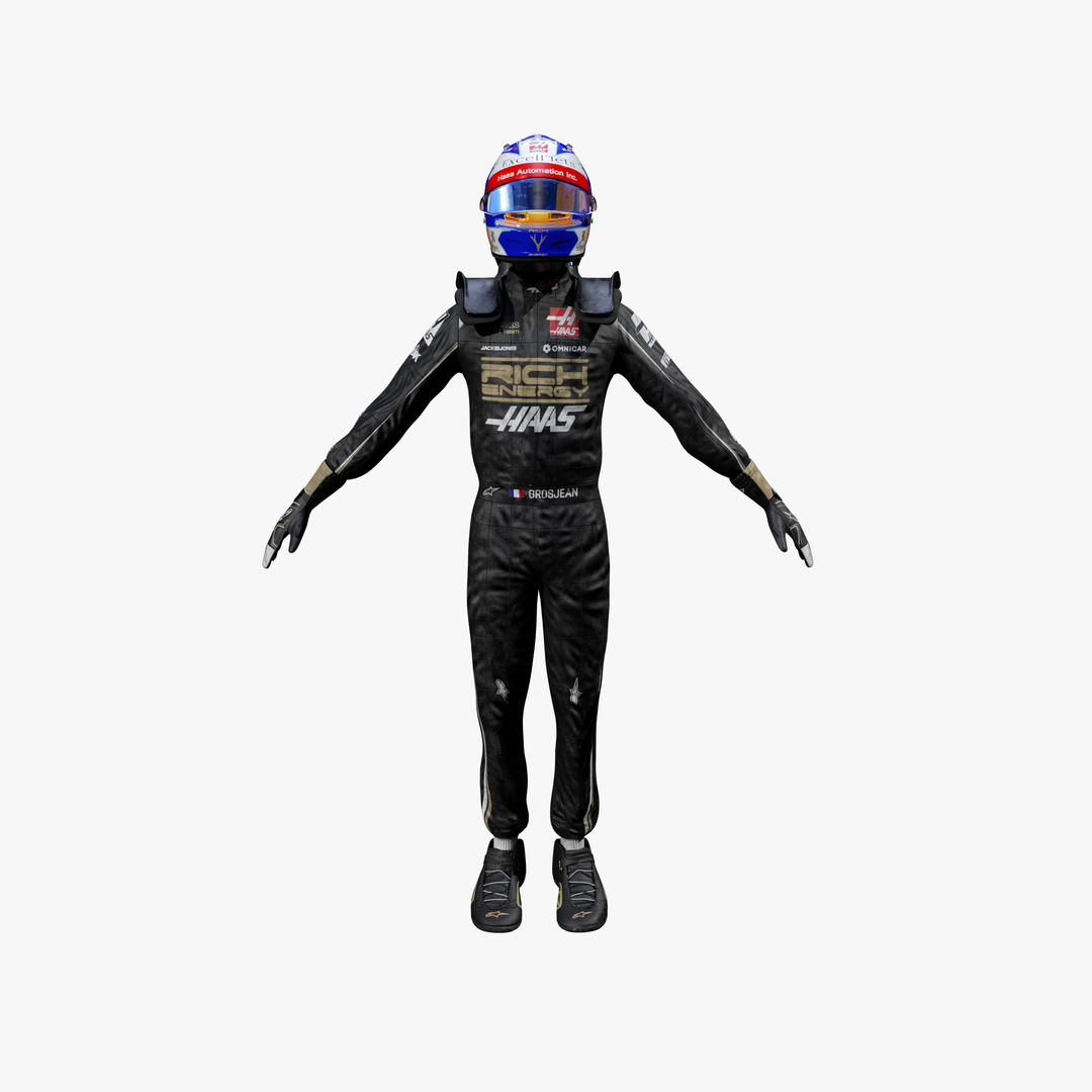 Romain Grosjean 2019 3D Model - TurboSquid 1463012