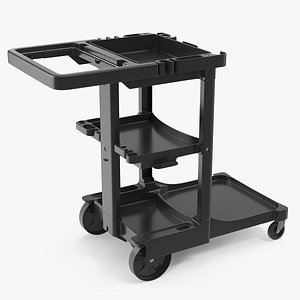 Multi Shelf Cleaning Trolley