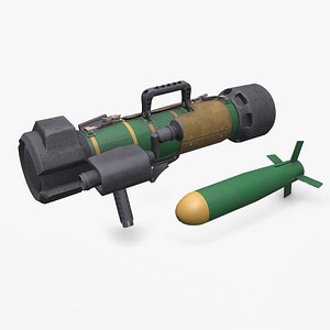 3D FGM 172 SRAW Anti tank Rocket Launcher Low-poly PBR model