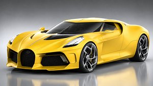 3D Bugatti La Voiture Noire 3D Model