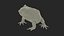 Realistic Horned Toad Rigged