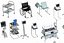 Equipo médico Mesa médica Monitor de escáner de TC médico Dispositivo médico Kit de infusión para silla de ruedas iv