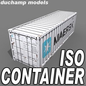 iso container 3d model