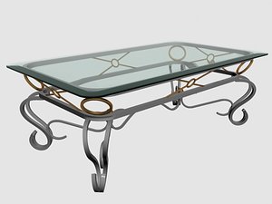 Coffee Table glass metal