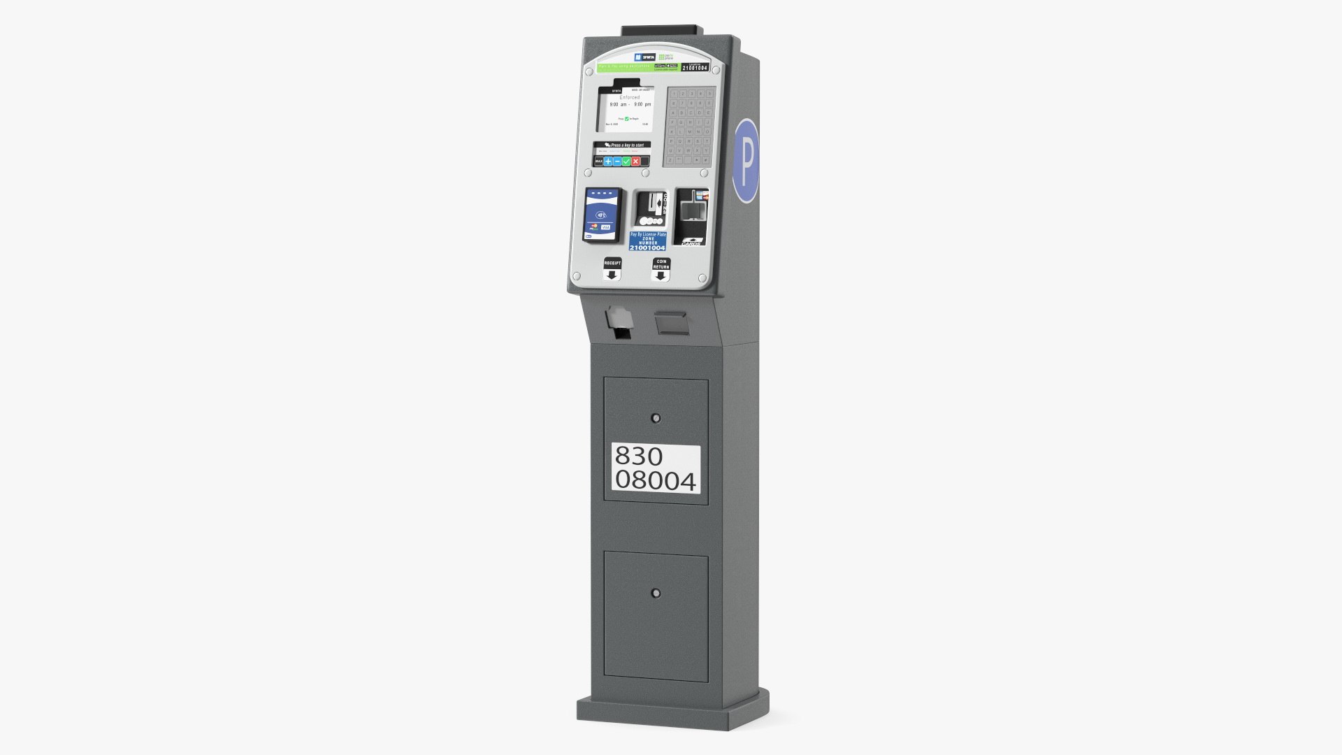 Digital Parking Meter 3D model preview