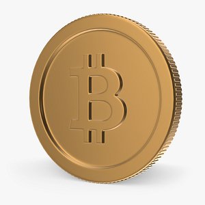 Bitcoin Coin - Golden 3D