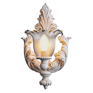 3D Wall gypsum lamp 02
