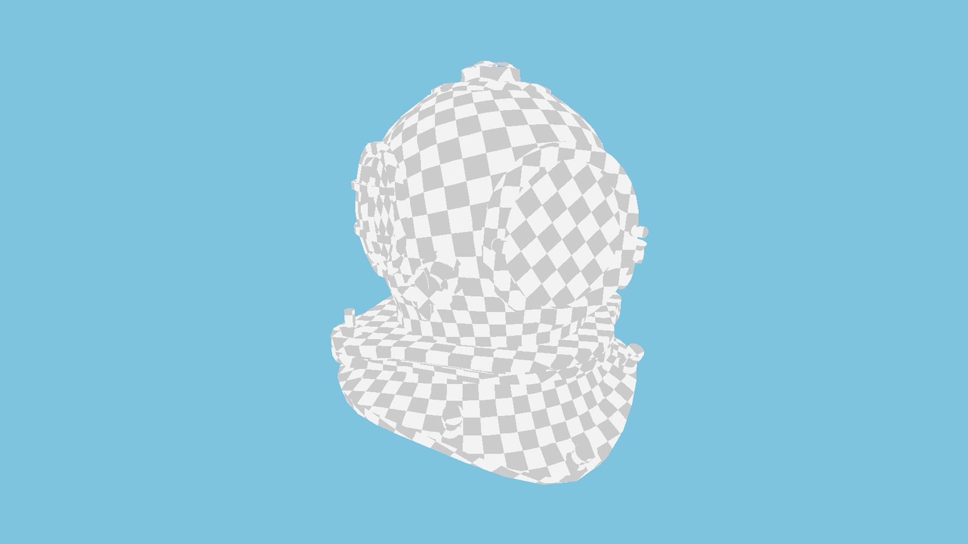 3D Diving Helmet 03 - -Destroyed Rust - Character Design Fashion ...