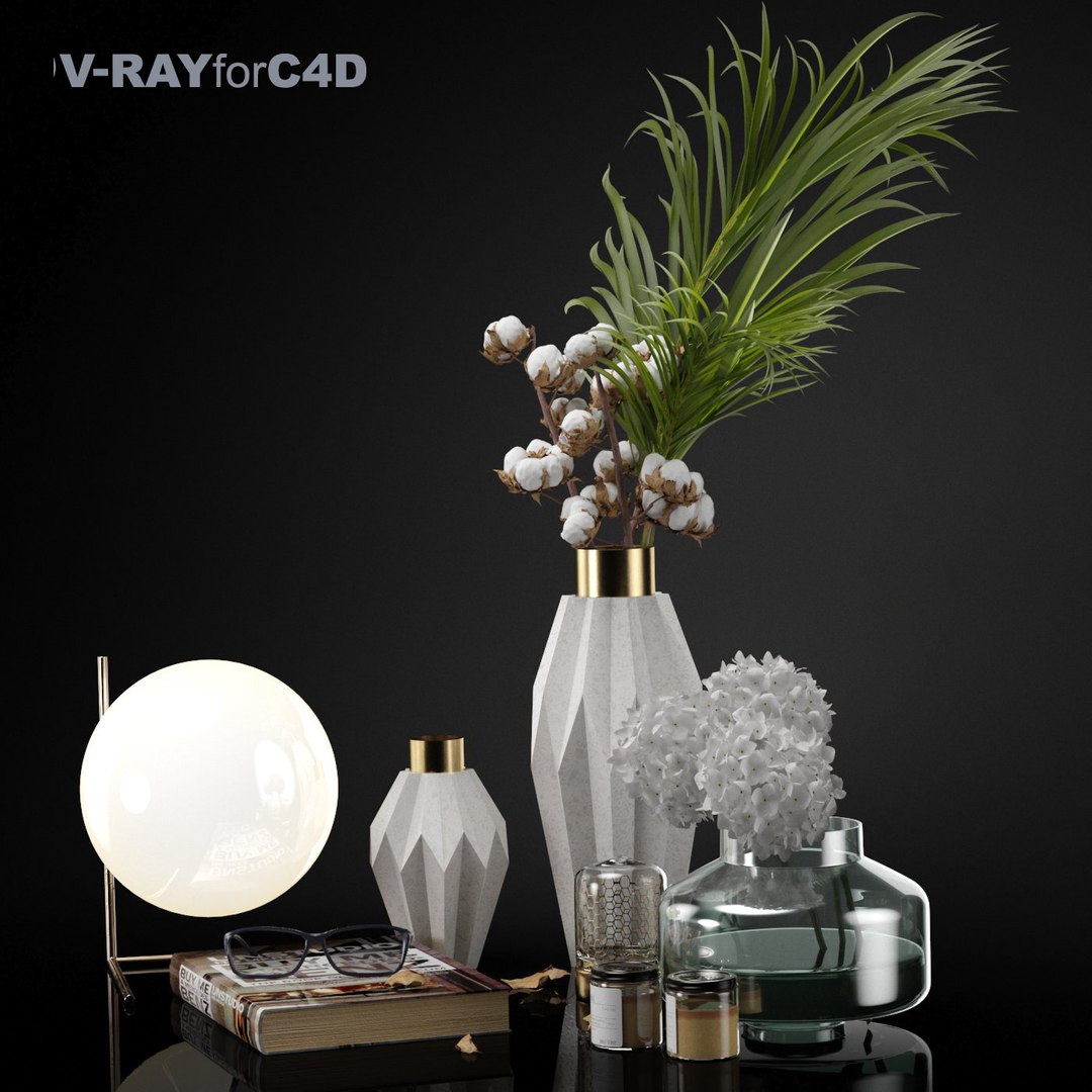 Decor Set 3D - TurboSquid 1545118