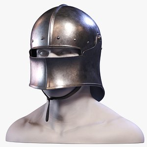 sallet medieval helmet 3d max