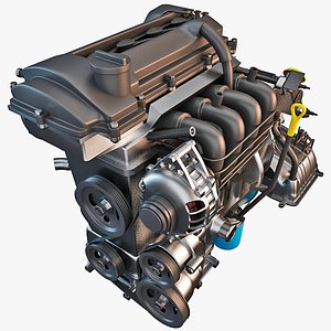 car engine 3d model