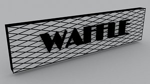 3D advertising signage 2 model