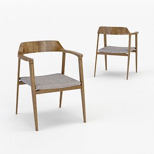 3D architectural visualization nordic wood model