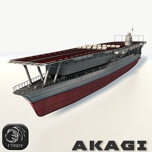 akagi aircraft carrier 3d model