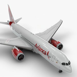 boeing 787 dreamliner avianca 3D model