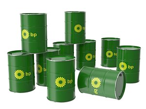 3D bp oil barrel