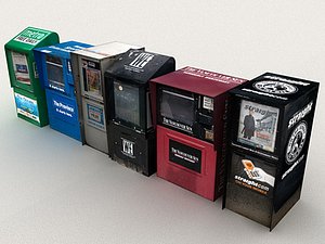 Newspaper rack - street elements