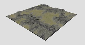 3D valley terrain